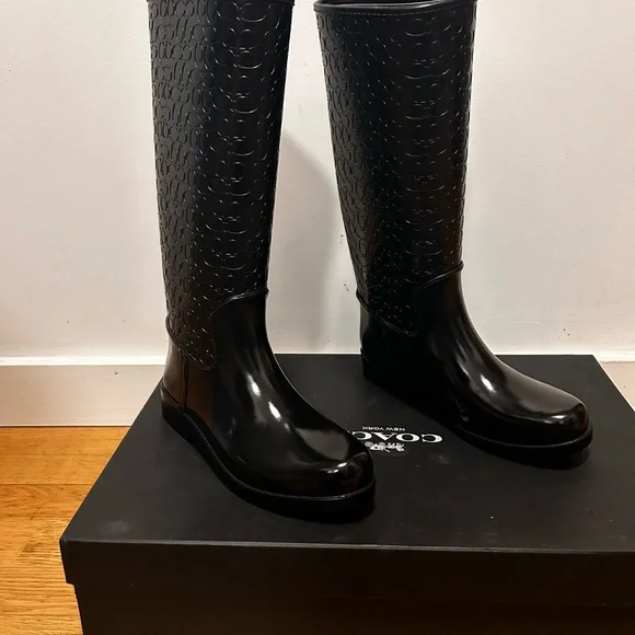Coach Tudor Black Rainboot - Picture 3 of 3